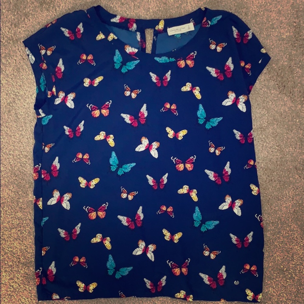 Abercrombie & Fitch Essentials Butterflies Top